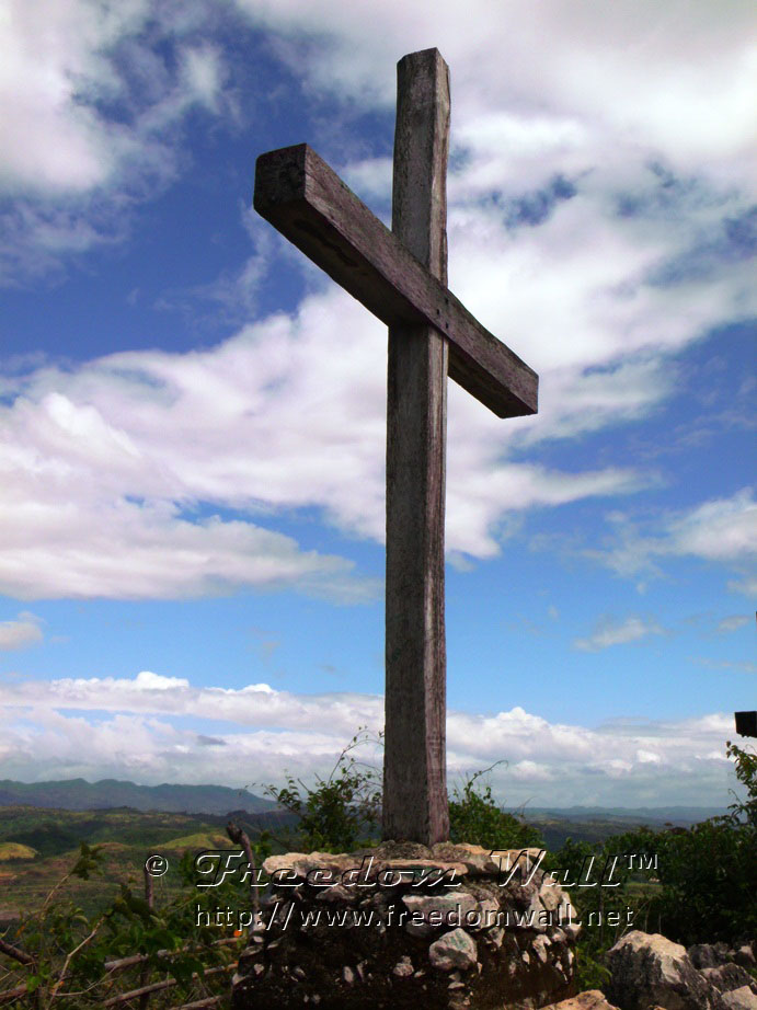 A cross on top of "Mount Calvary" in Antipolo A cross on top of "Mount Calvary" in Antipolo