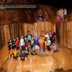 Spelunkers striking a pose at Sumaguing Cave