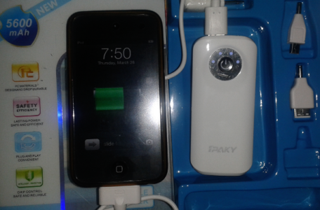 ipaky portable charging ipod touch