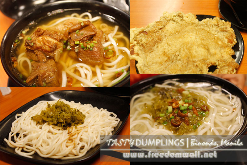 Tasty Dumplings' Spare ribs and pork chop noodles