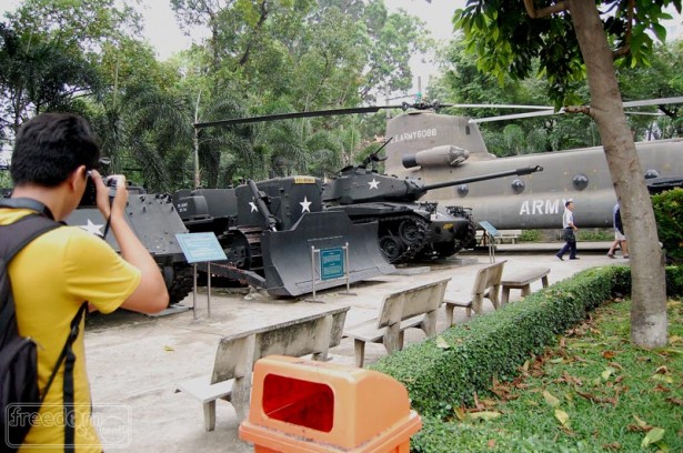 Photoshoot outside War Remnants Museum