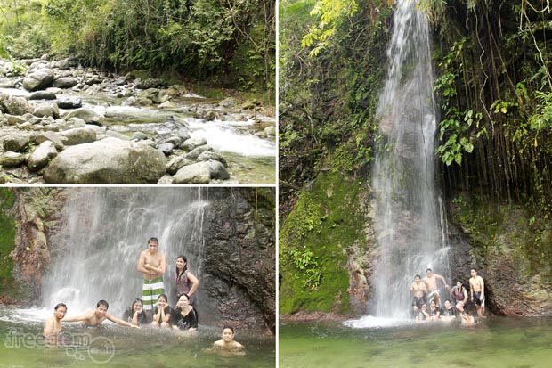 Chilling at Caunayan falls (with Roderick Ordoñez, Teddy Buagas, Mary Jane "Queennie" Garay, Karen Salting, Jo Anne Marpuri, Corinne Grace "Cookie" Santelices, and Francis Velasco