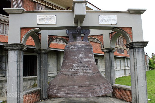 The replica of "Dakong Lingganay" or big bell is the biggest church bell in Asia