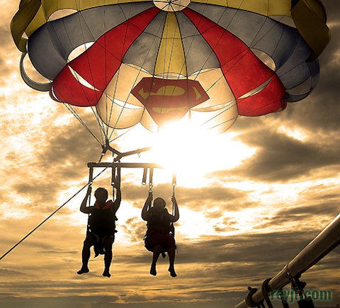 Para sailing in Boracay