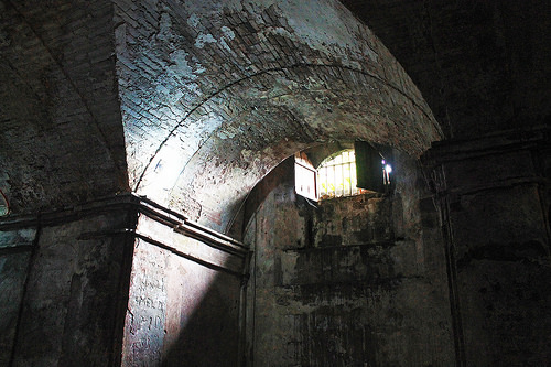 nagcarlan underground cemetery window
