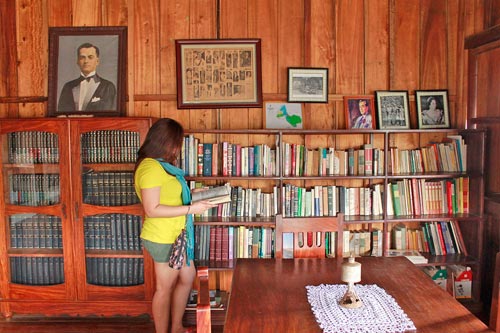 Inside the library of Doña Aurora Quezon's Ancestral House