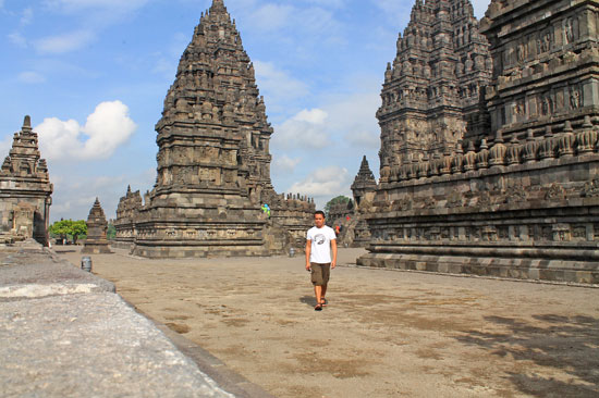 ian limpangog solo travel at Prambanan Temple