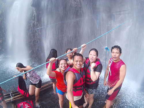 Almost the last Happy Groupie at Tinago Falls