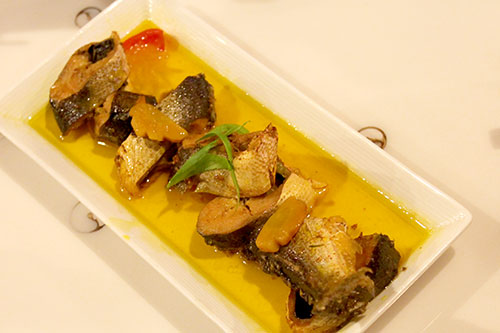 Ocean Garden's specialty, Spanish-style bangus