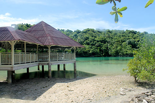 The receiving hall and restaurant in Moray Lagoon