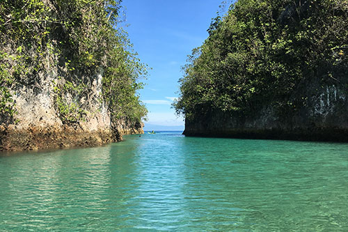 The mouth of Bojo River