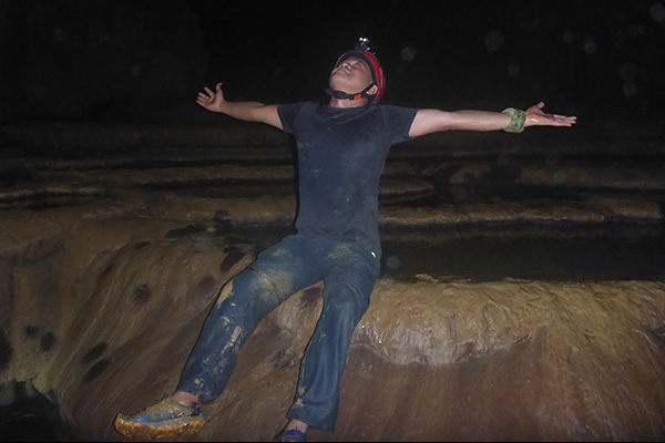 Found a "water terraces" inside lower langun cave