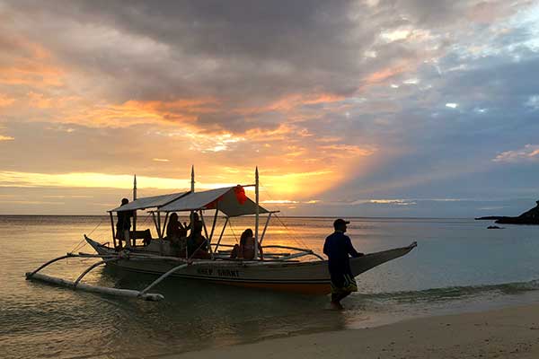 Carnaza sunset as viewed from Kailina Beach