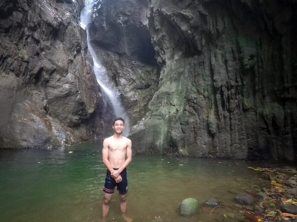 John Amat in Giligaon Falls
