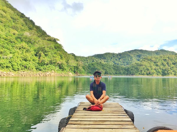 Lake Balinsasayao has small pier for paddle boats and kayaks that helps visitors cross to the view deck of Lake Danao