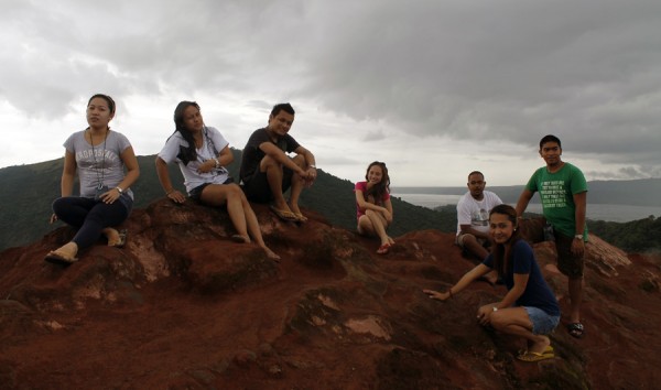 taal vocano summit pose