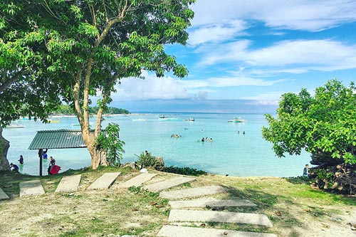 A gorgeous beach fronting Ogtong Cave Resort