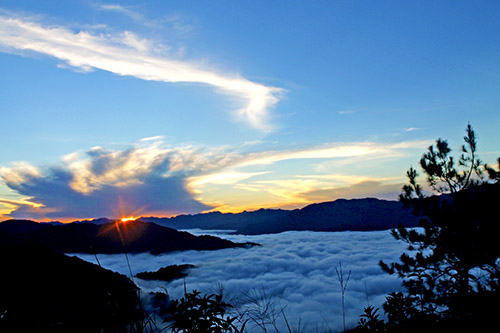 The sunrise is always stunning at the peak of Mount Kiltepan in Sagada