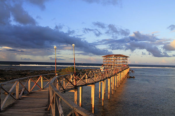 The boardwalk in Siargao's Cloud 9