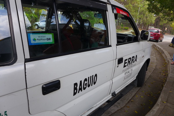 PayMaya scan-to-pay QR code are enabled in Baguio Taxis