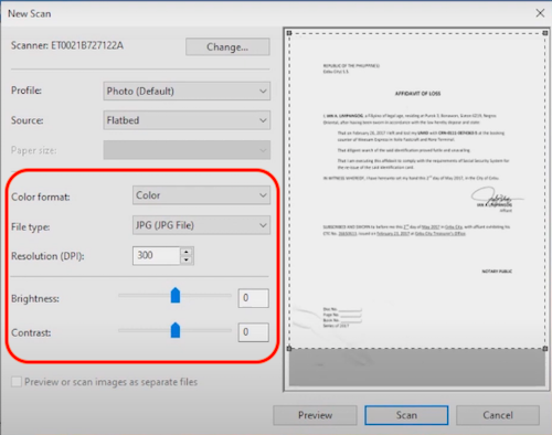 Windows Fax and Scan settings!