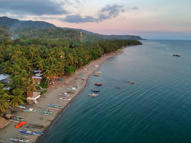 Globe Cell site. View from Bonawon Coastal Area.