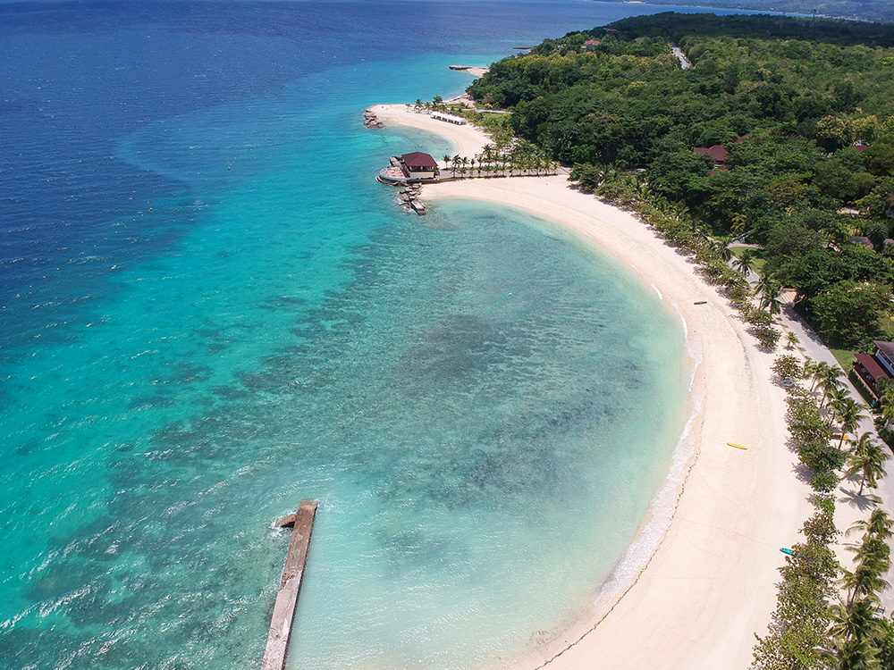 Drone view of El Mar Resort