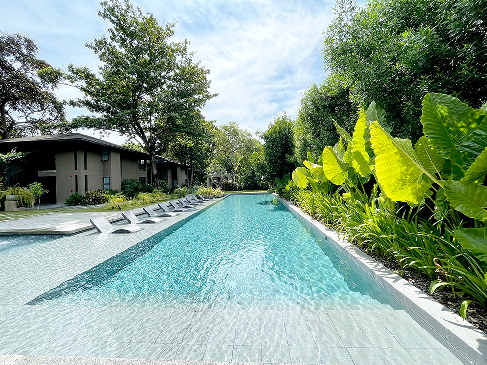 A stunning swimming pool at the Henry Hotel Dumaguete