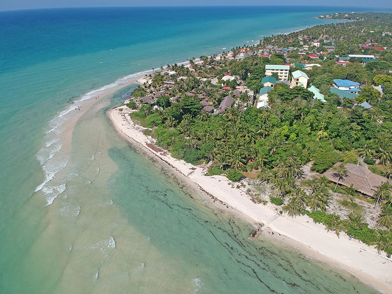 Aerial photo of Bantayan's beach