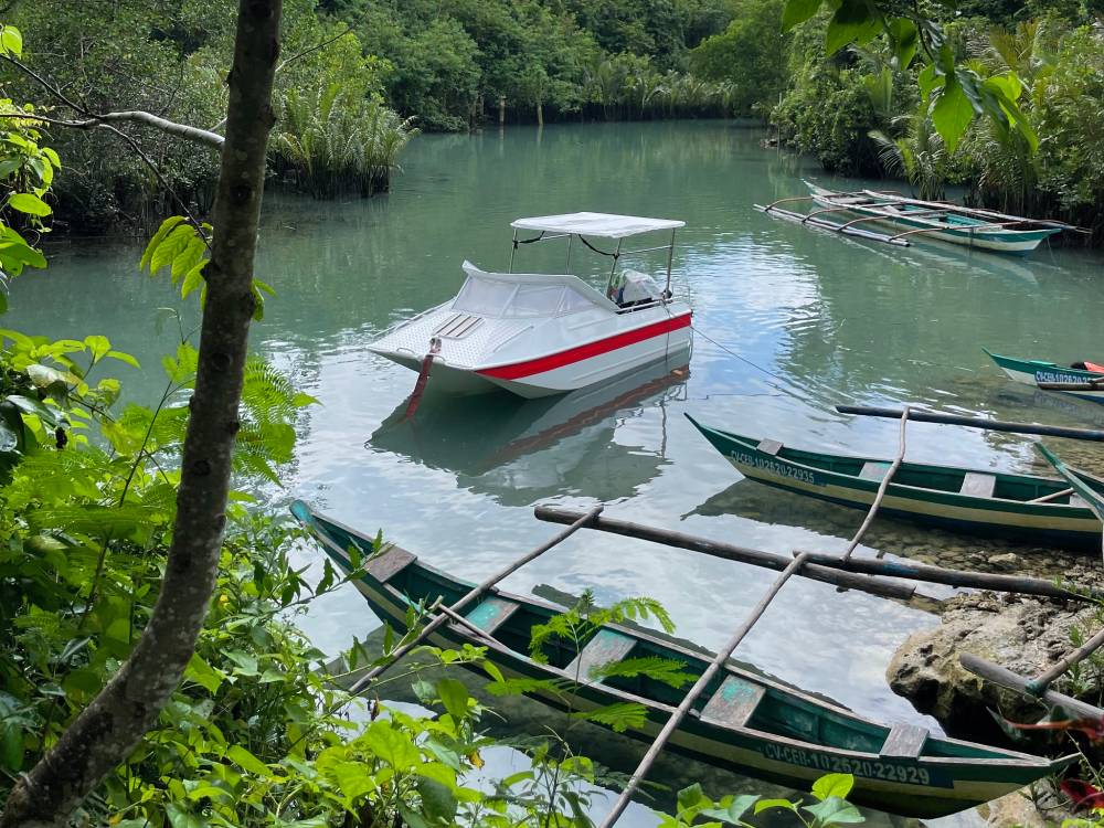 The dock or the starting point of Bojo River Cruise
