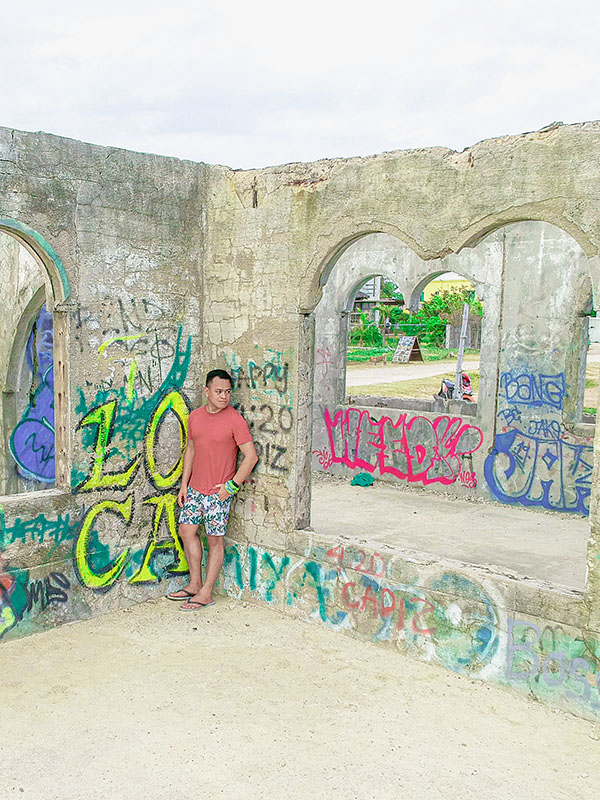 At the ruins