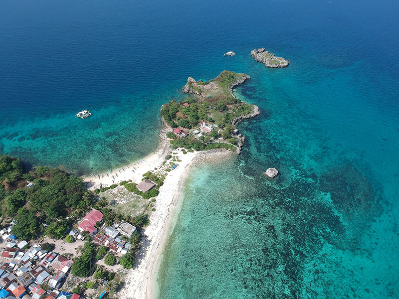 Malapacua Island's Lapus-lapus beach at the northwestern tip of the island