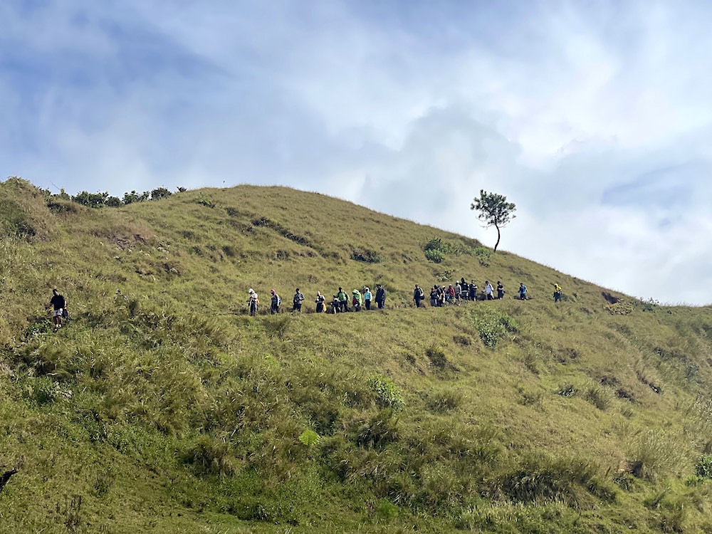 Descent from Mt. Ulap  summit