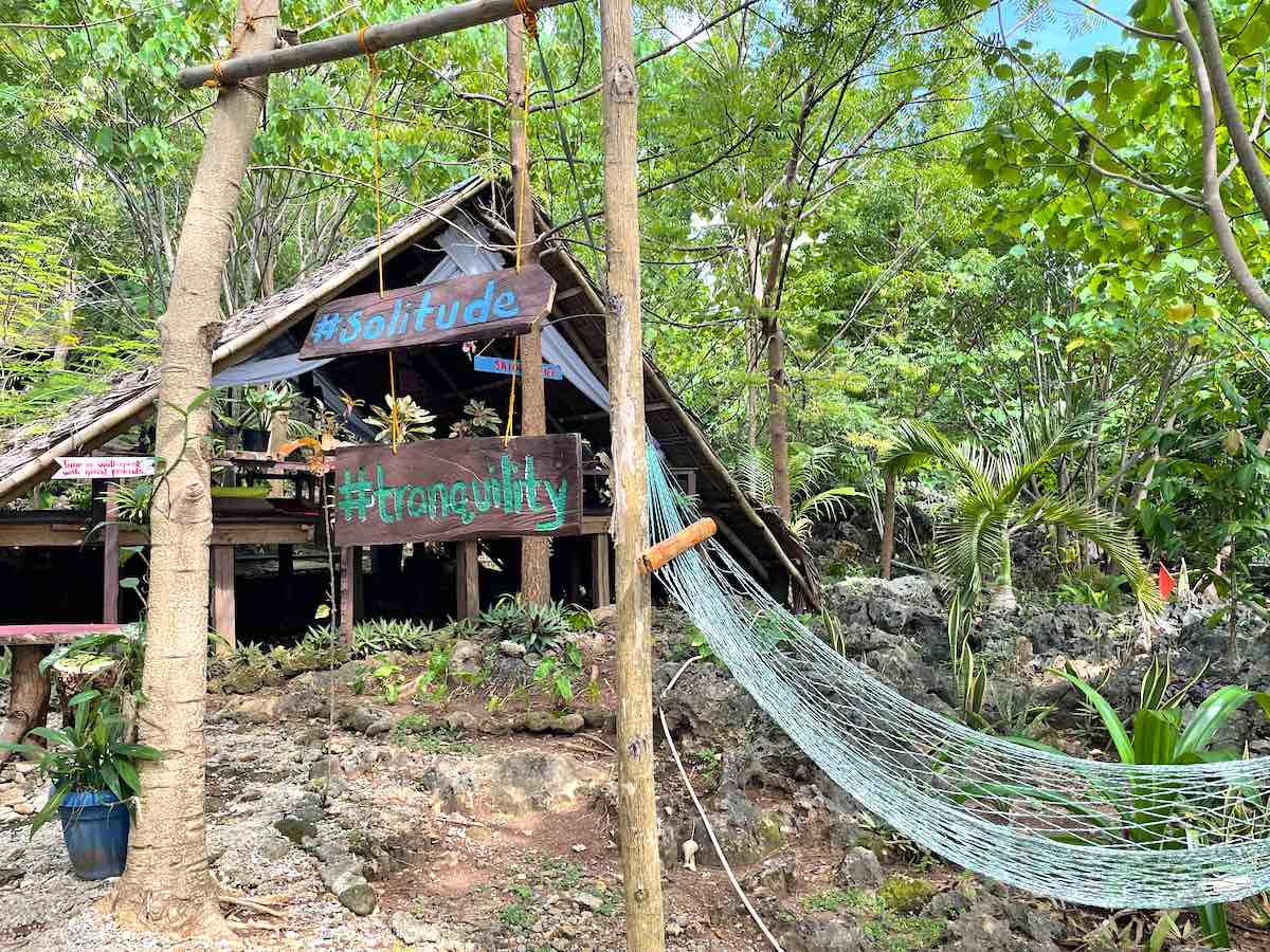 Huts for guests to relax at Satori Cliff Resort
