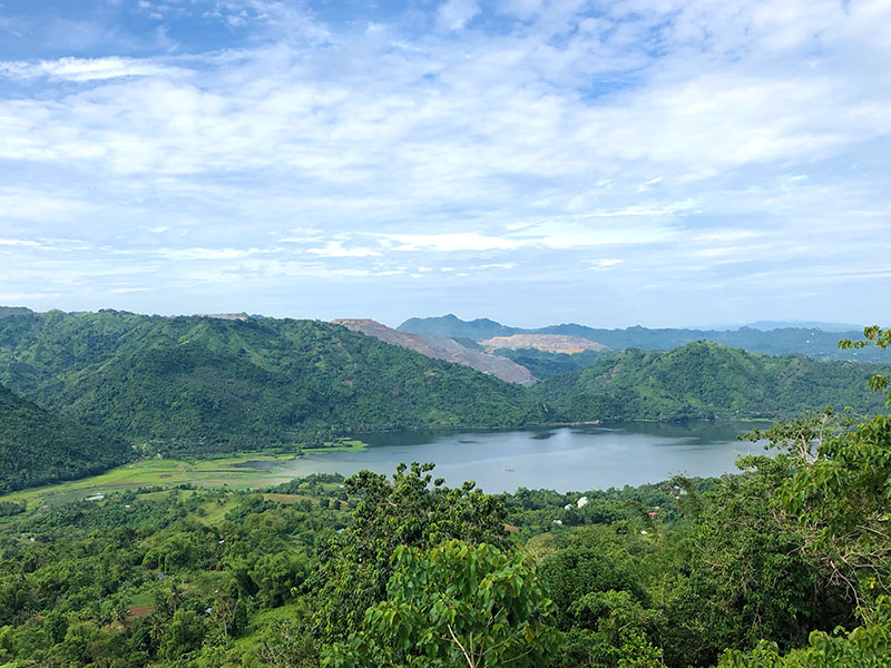 A view of Malubog Lake from Tagaytay Hills