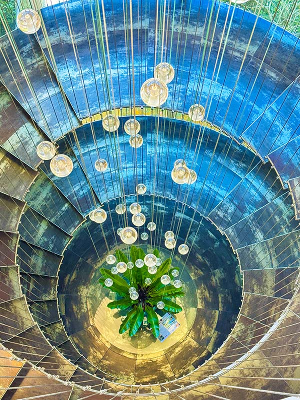 Top view of the Helix staircase at Soul Sierra